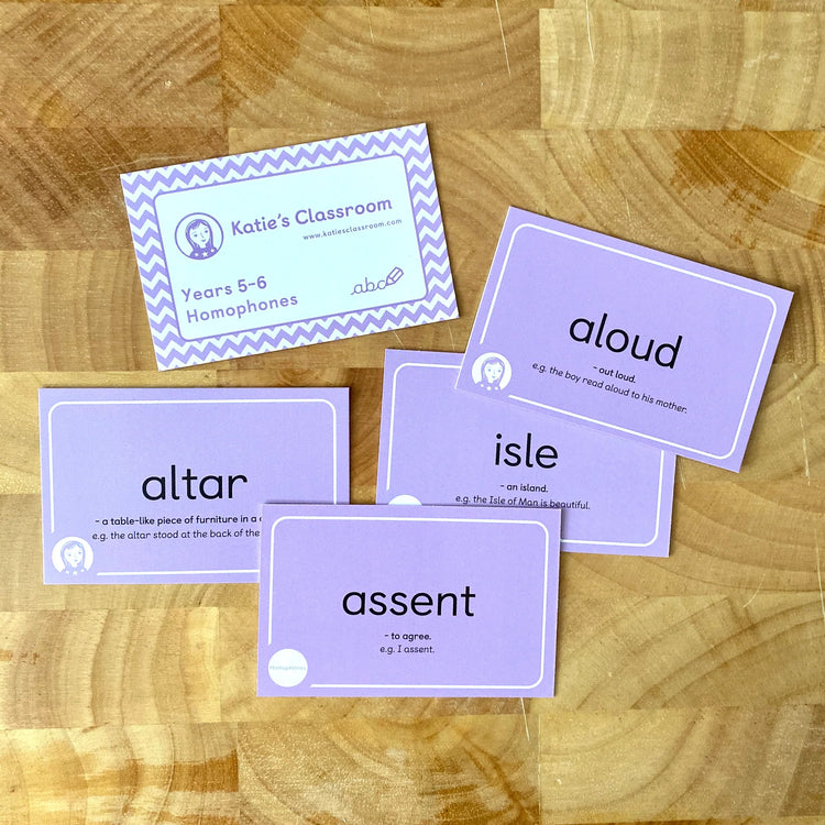 Homophone Flashcards
