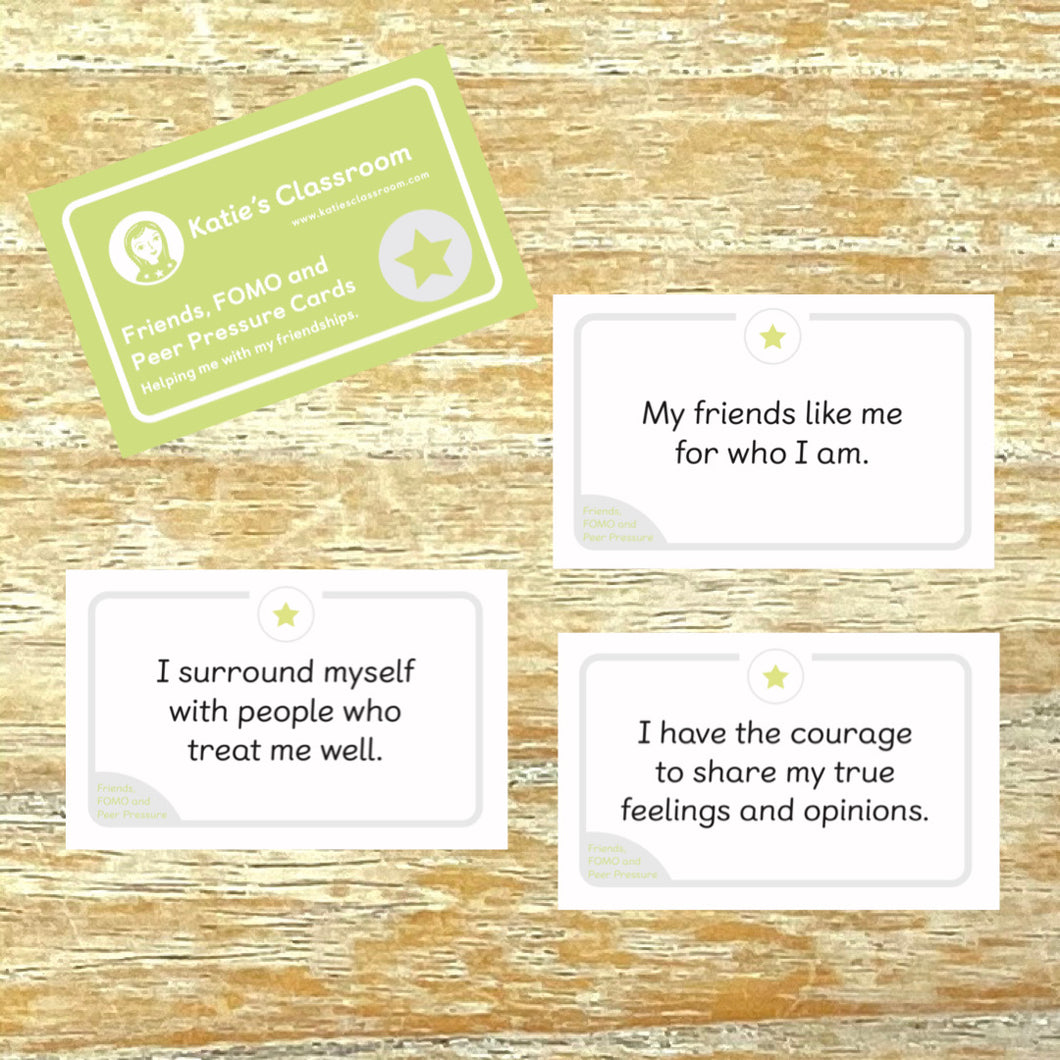 Friends, FOMO and Peer Pressure Cards